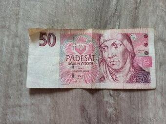 Stará 50 korunová Bankovka