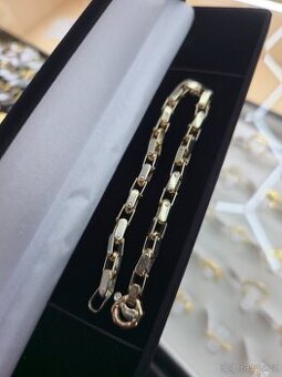 Zlatý náramek z 18k zlata, originál Baraka BR21138