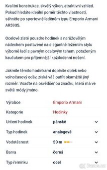 Pánské hodinky