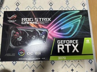 Prodám ASUS GeForce ROG STRIX RTX 3070 GAMING O8G