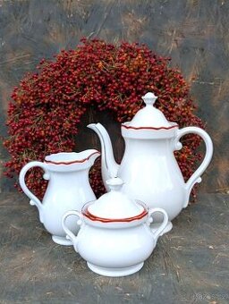 3 ks Porcelánový set,MZ Stará Role,Czechoslovakia.