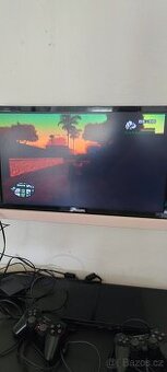 PlayStation 2 Slim 2x ovladač hra GTA San Andreas