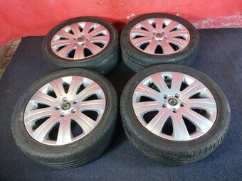 ALU disky Škoda 5x112 R17 s letními pneu 225/45 R17