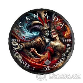 1 oz Maple leaf Carnival Canada 2024 Black Ruthenium - 1