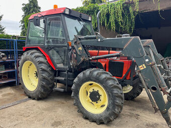 Zetor 5340 s čelním nakladačem s SPZ