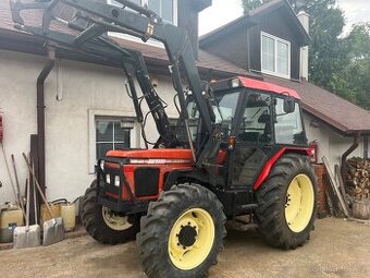 Zetor 5340 s čelním nakladačem s SPZ