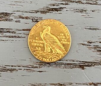 2 1/2 Dollars 1912  Indian Head – Quarter Eagle ZLATÁ MINCE