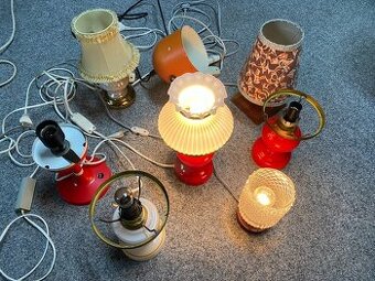 lampa retro lampa skleněná lampa retro lampa na noční stolek
