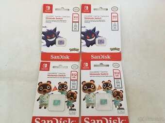 Nintendo Switch Sandisk 512GB micro SDXC paměťová karta