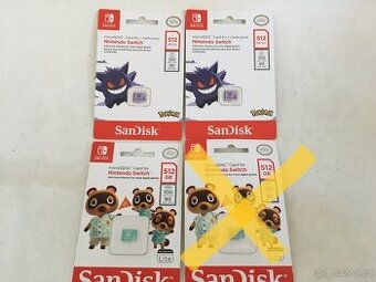 Nintendo Switch Sandisk 512GB micro SDXC paměťová karta