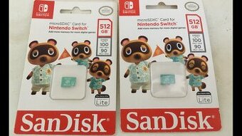 Nintendo Switch Sandisk 512GB micro SDXC paměťová karta