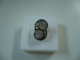 STŘÍBRNÝ SECESNÍ IMPOZANTNÍ PRSTEN