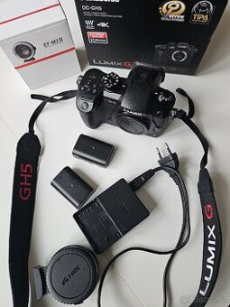 Panasonic Lumix DC-GH5 – jako nový + příslušenství