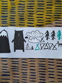 Eko tapeta/samolepky na zeď do dětského pokojíčku