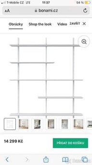 Police, policova stěna , modulární  policova stěna