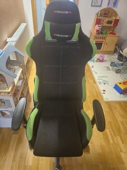 Herní židle ERACER F02 – černá/zelená