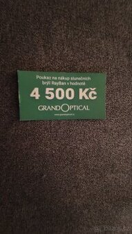 Voucher v hodnotě 4500,-