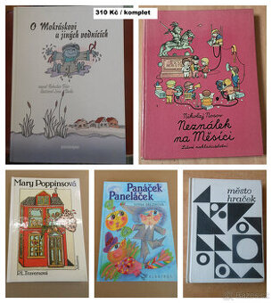 5x dětské knihy / cena za komplet