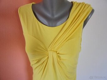 Žluté elastické šaty Calvin Klein