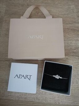 Apart Náramek - Stříbrný přívěsek se zirkony - listy