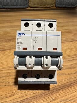 3fázový jistič OEZ LTE B16