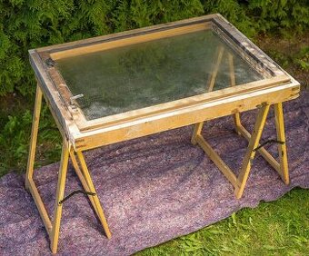 Dřevěné zdvojené okno 150cm