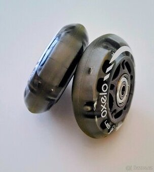 2 svítící kolečka s ložisky 70 mm 80A Oxelo