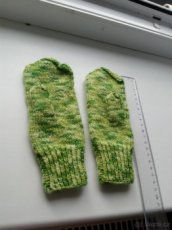 RUKAVICE - ZELENÝ MELÍR - NOVÉ