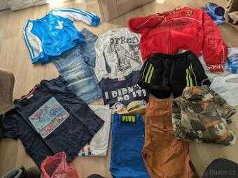 Kalhoty kluk 116/122, 6-7 let, tricka, kratasy