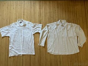 Set pánských plátěných košil vel.XL, 2ks