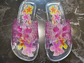 Dětké sandálky průhledné křišťálové - NOVÉ