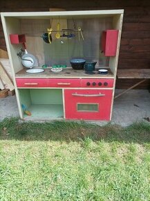 Kuchyňka dětská, venkovní, retro, domácí výroba
