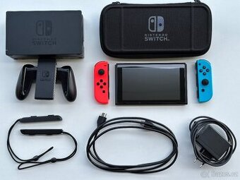 Nintendo Switch (unpatchnutý model) + příslušenství