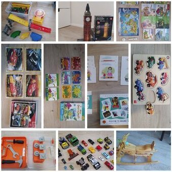 Hracky pro kluky 1-6 let, auta, hotwheels, autodraha, albi