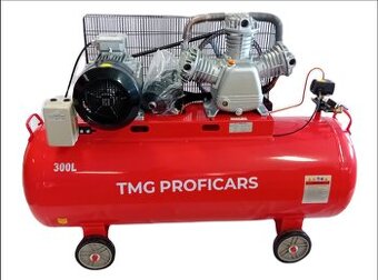 Vzduchový třípístový kompresor 300l, 900 l/min, 10 Bar
