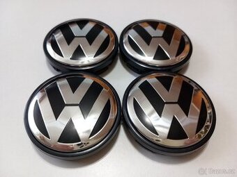 Středové krytky Vw, 56x52mm chrom logo