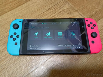 Nintendo Switch V2 s Chipem a Plátěným pouzdrem