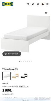 Postel 90×200 Ikea