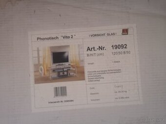 Úplně nový nerozbaleny TV stolek