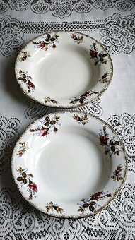2 hluboké porcelánové talíře Chodzież, Polsko