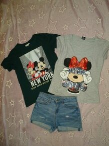 Disney 2X tričko a kraťasy vel.Xs 34