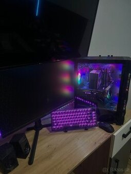 Herní set Zcela Nový Nadupaný PC,klávesnice,monitor 240hz