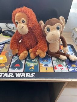 Opice - dva kusy jedna srandovní prdící, druhá orangutan