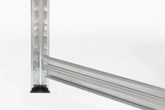 Regál kovový zinkovaný, 5 polic