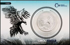 OREL 2024 stříbrná 1oz mince - číslovaný