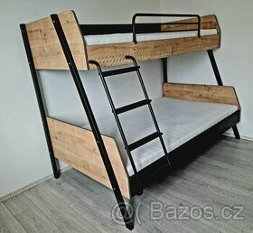 Dětská patrová postel Čílek, 90x200 a 120x200 zánovní - 1