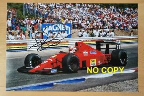 Nigel Mansell Ferrari F1 velké foto 20x30 orig. autogram