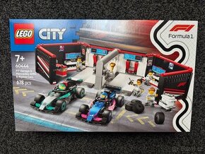 LEGO City 60444 Garáž F1 a vozy Mercedes-AMG a Alpine