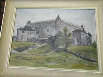 HRAD.Kvalit obraz,plátno,olej za 2500 kč