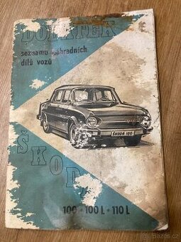 Škoda 100 - dodatek seznamu náhradních dílů